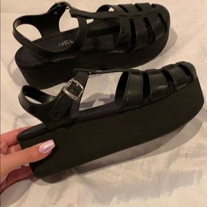 CHANEL platform sandals from the 90s